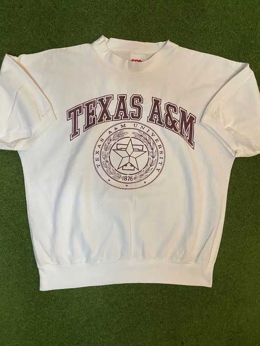 80s Texas A&M Aggies - Vintage University Shirt (Medium) - Gametime Vintage