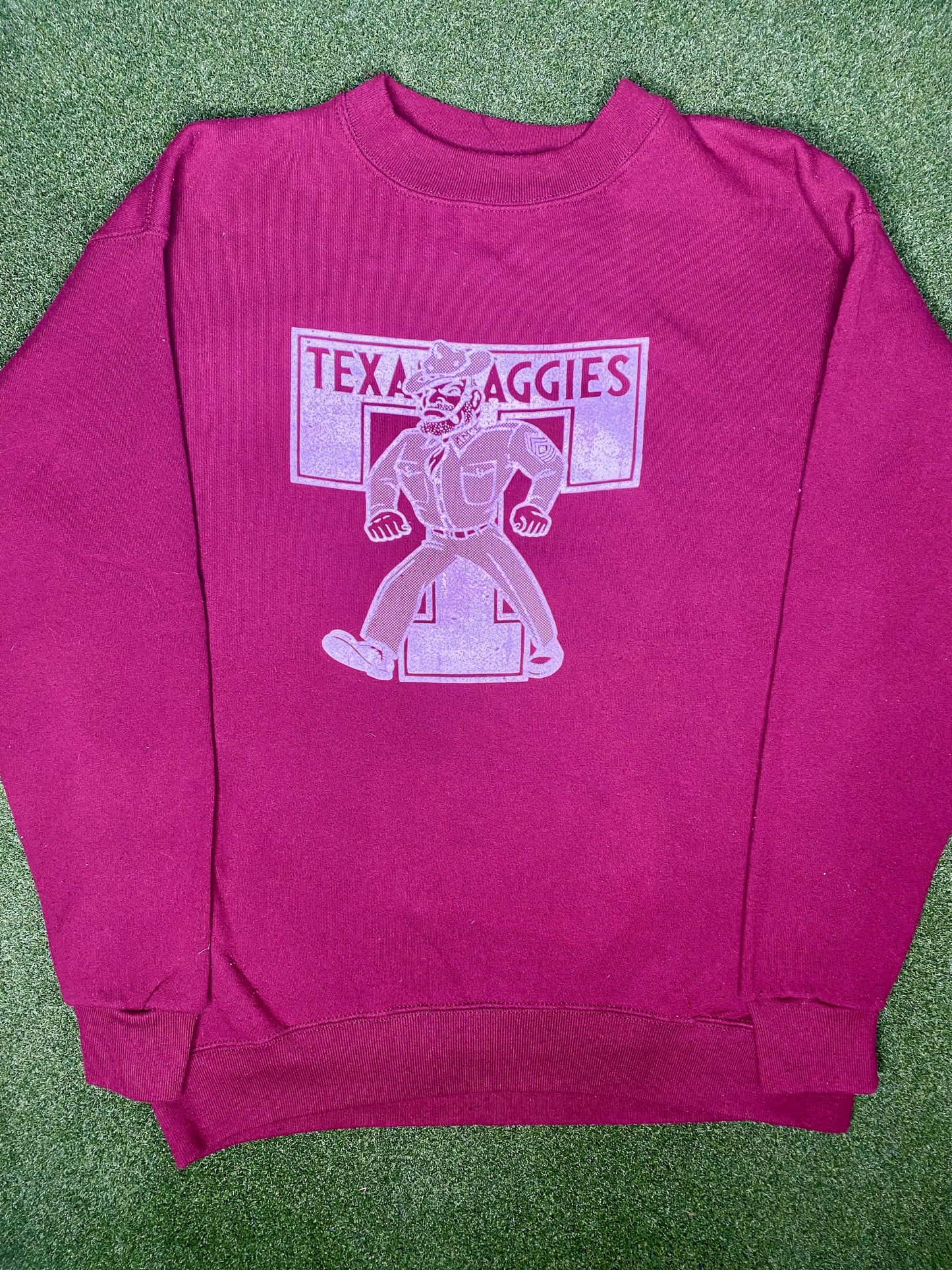 80s Texas A&M Aggies - Vintage College Crewneck Sweatshirt (XL)