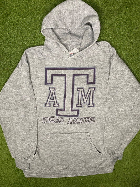 80s Texas A&M Aggies - Vintage College Hoodie (Large)