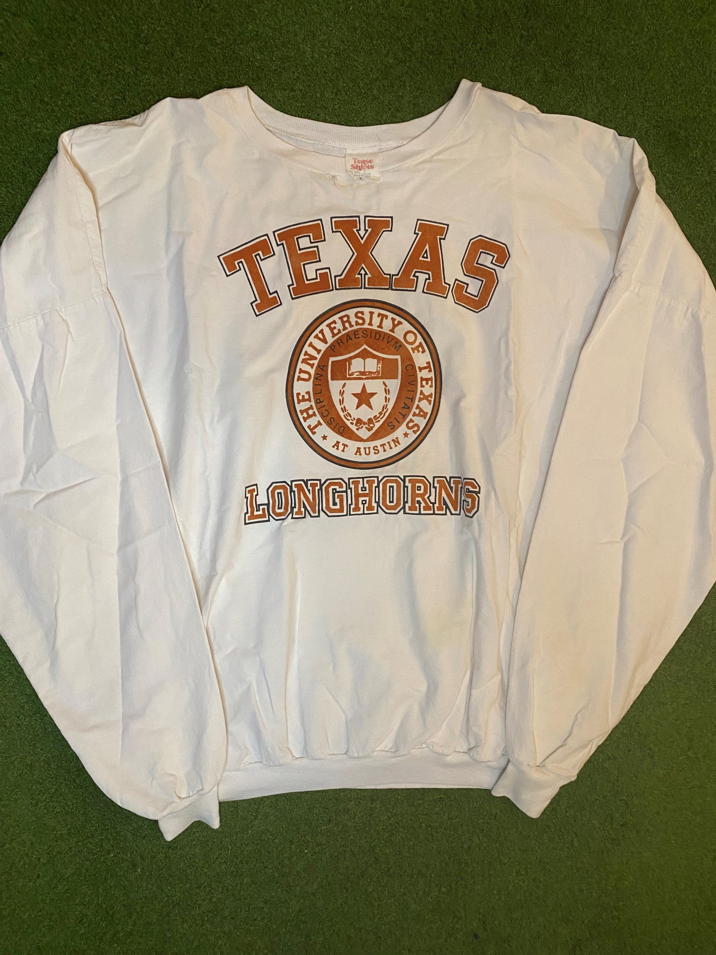 80s Texas Longhorns - Vintage University Long Sleeve (XL) Gametime Vintage