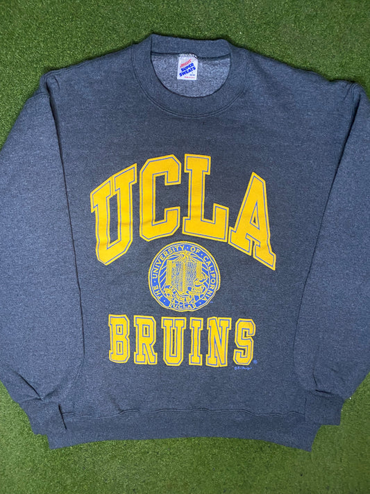 80s UCLA Bruins - Vintage College Crewneck Sweatshirt (Large)