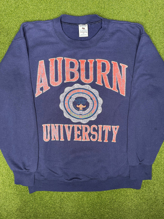 90s Auburn Tigers - Vintage University Crewneck Sweatshirt (Large)