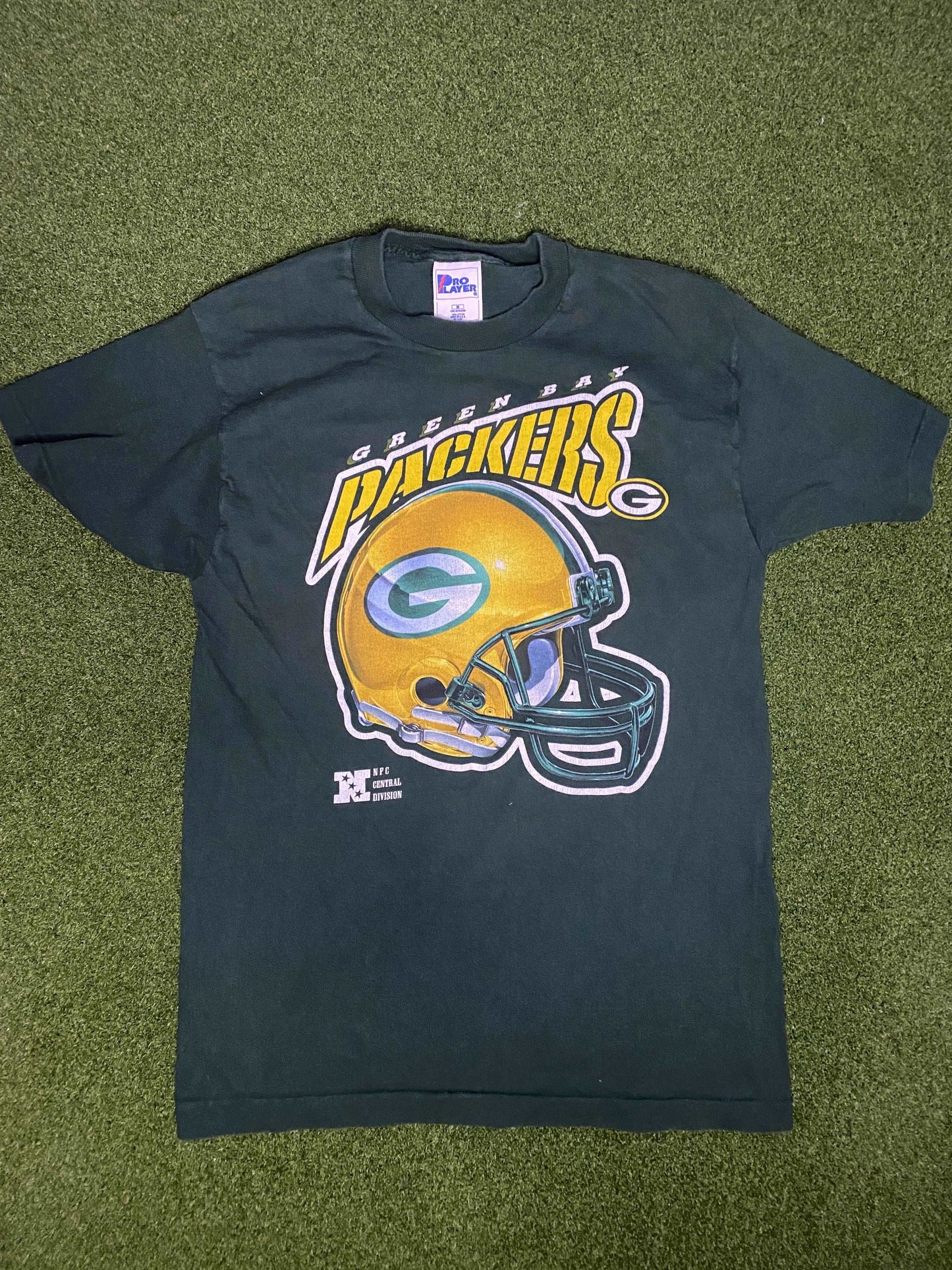 90s Green Bay Packers - Big Logo - Vintage NFL Tee Shirt (Medium) Gametime Vintage