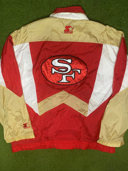 90s San Francisco 49ers - Vintage NFL Windbreaker (Large)