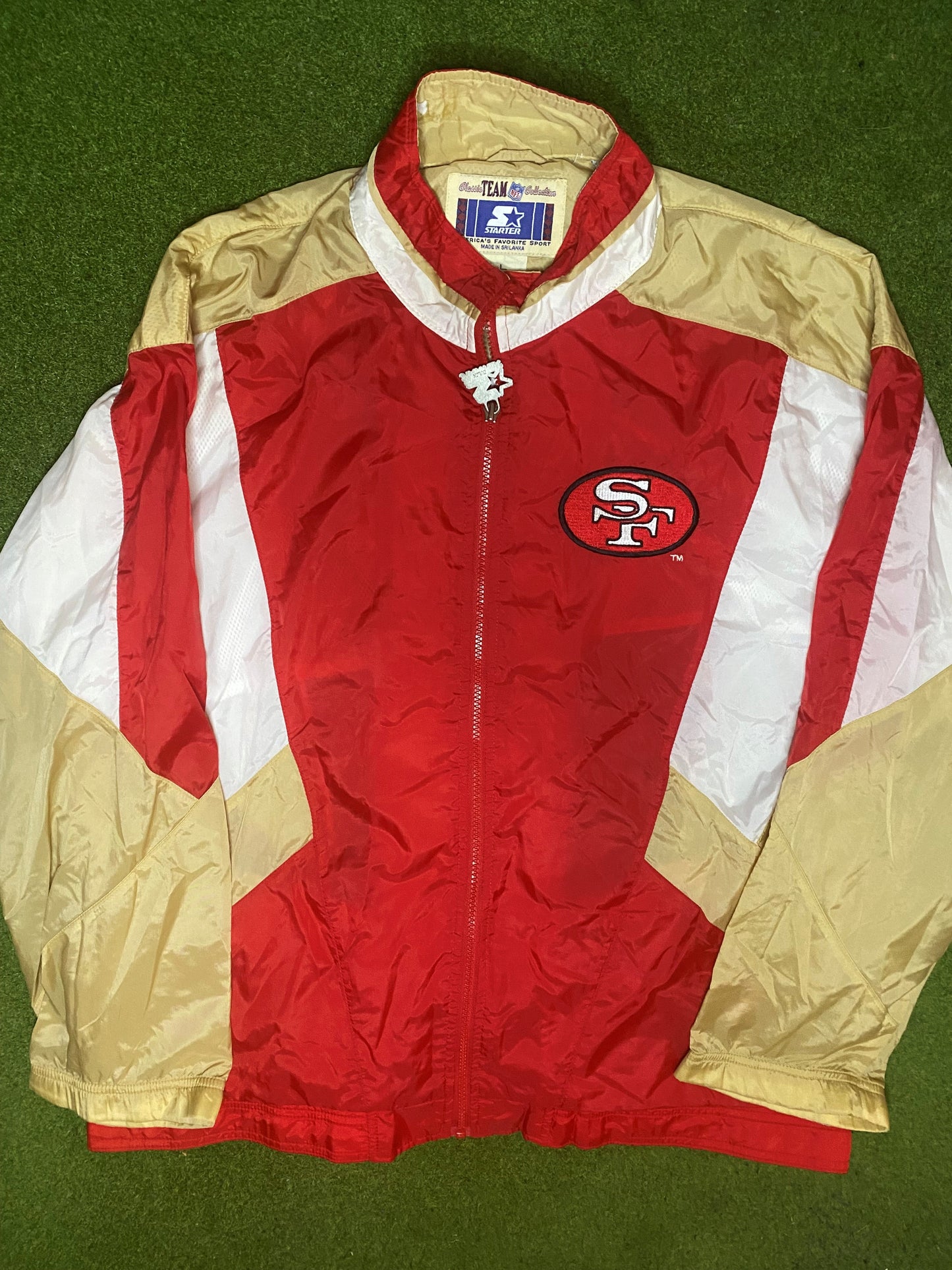 90s San Francisco 49ers - Vintage NFL Windbreaker (Large)