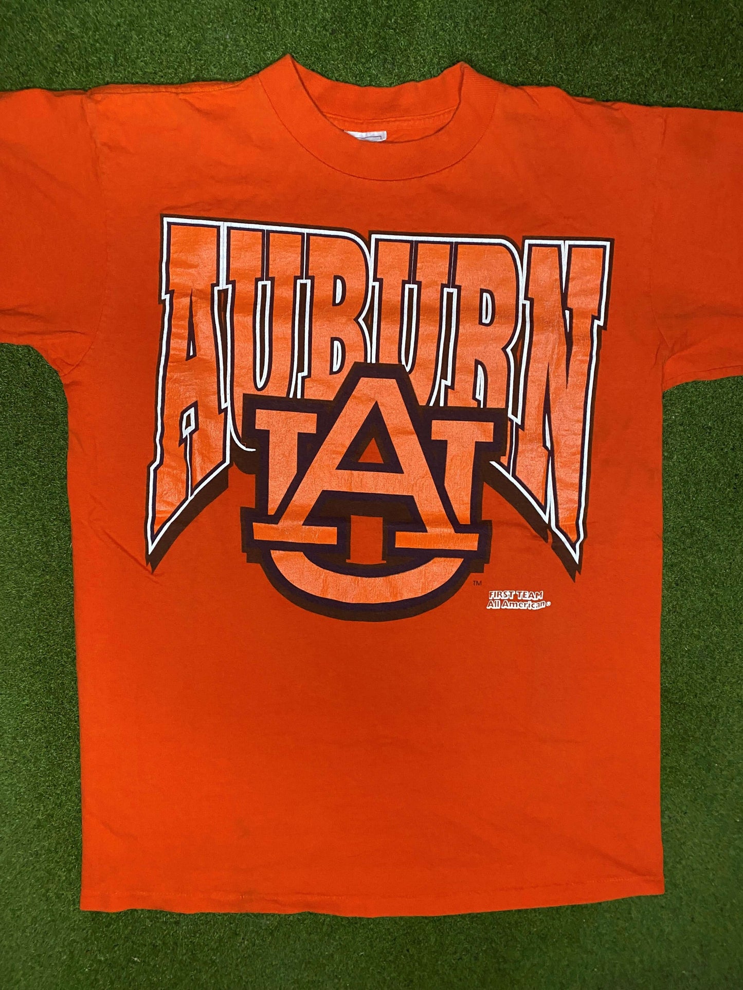 90s Auburn Tigers - Vintage College T-Shirt (Large) Gametime Vintage