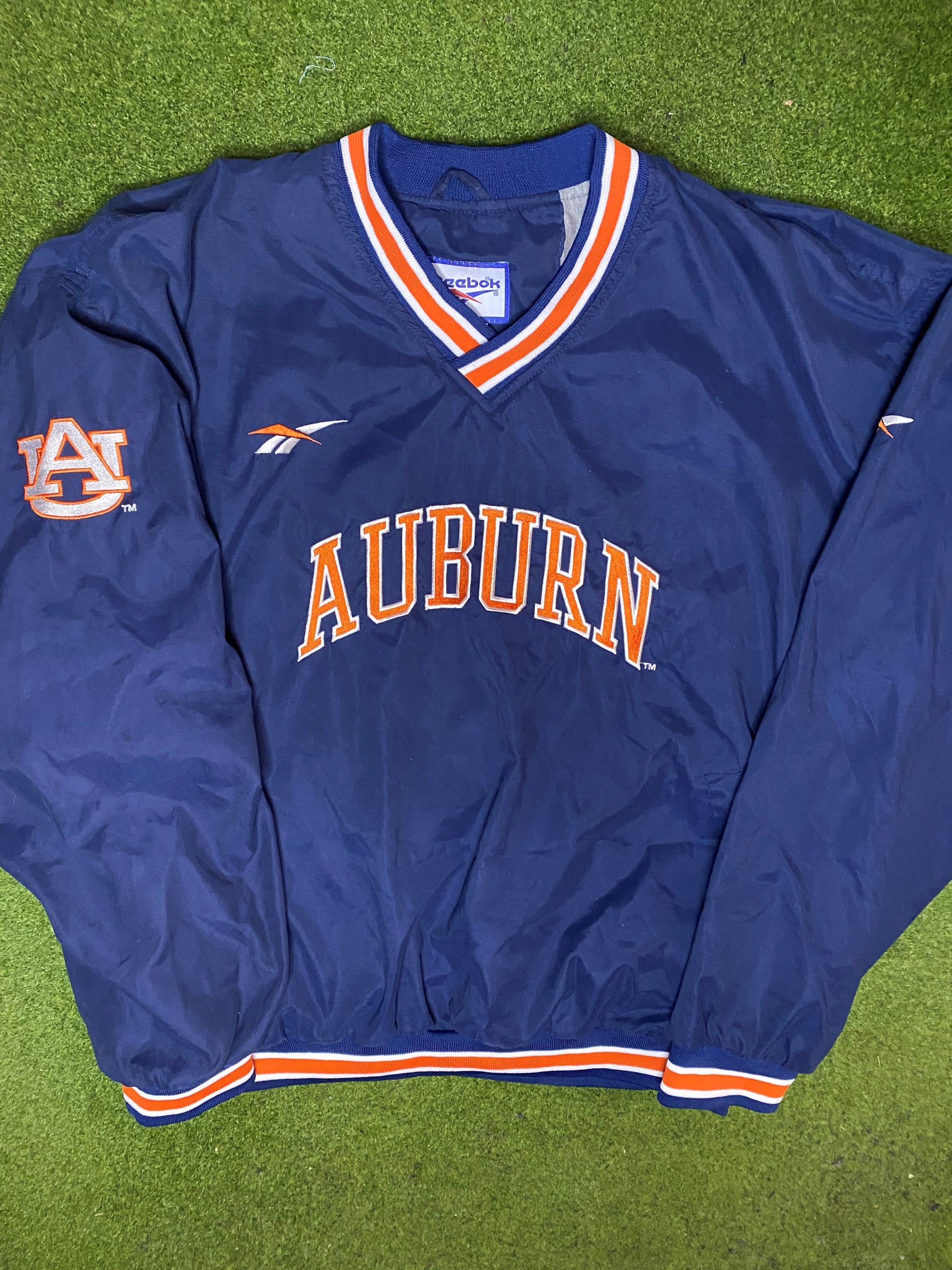 90s Auburn Tigers - Reebok - Vintage College Windbreaker (Large)