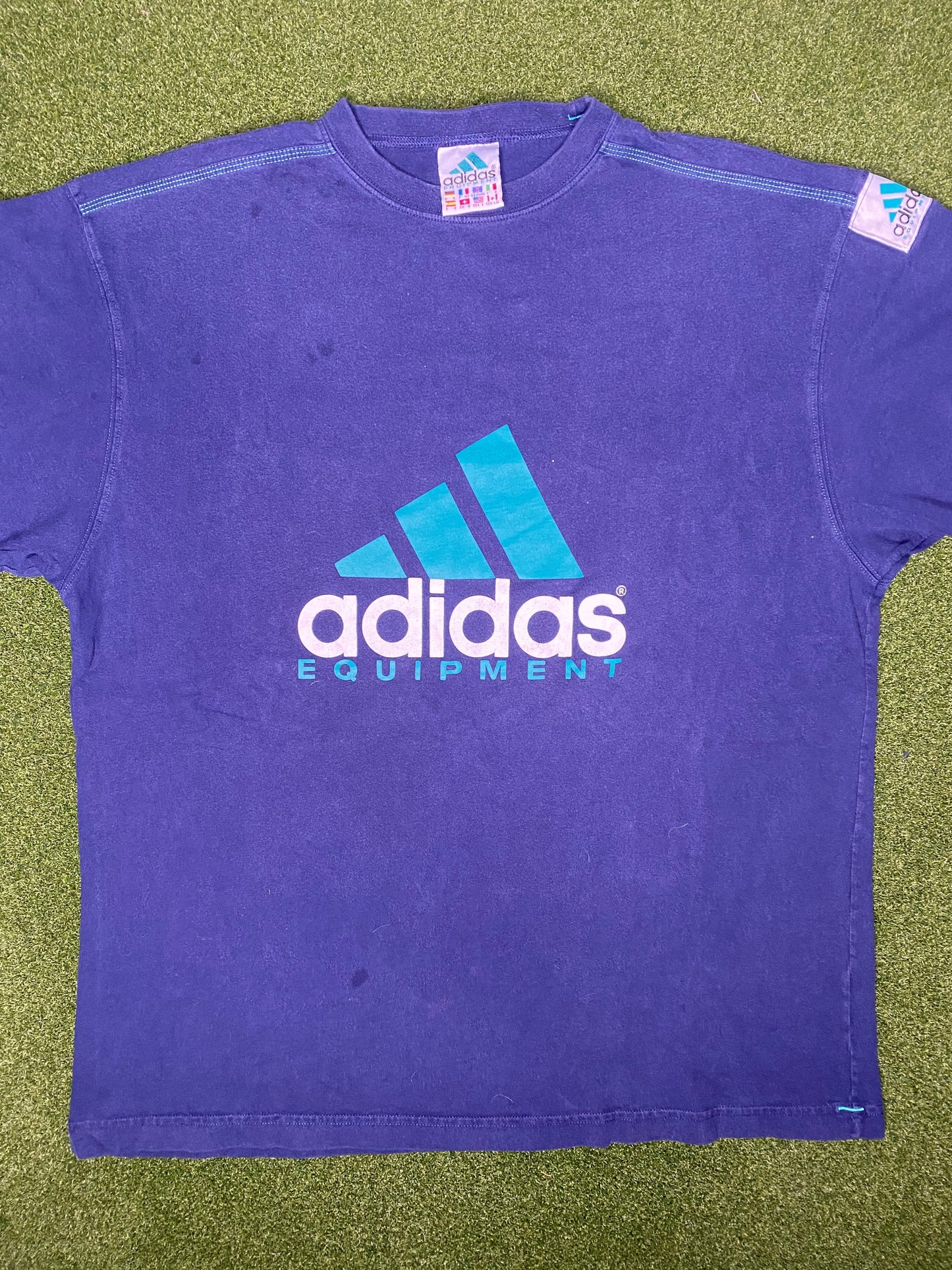 90s Adidas - Vintage Brand T Shirt (Large)