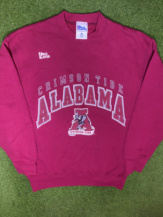 90s Alabama Crimson Tide - Vintage College Sweatshirt (Medium) 