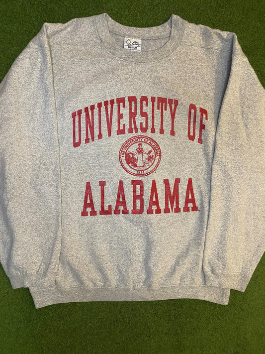 90s Alabama Crimson Tide - Vintage University Sweatshirt (Medium) Gametime Vintage