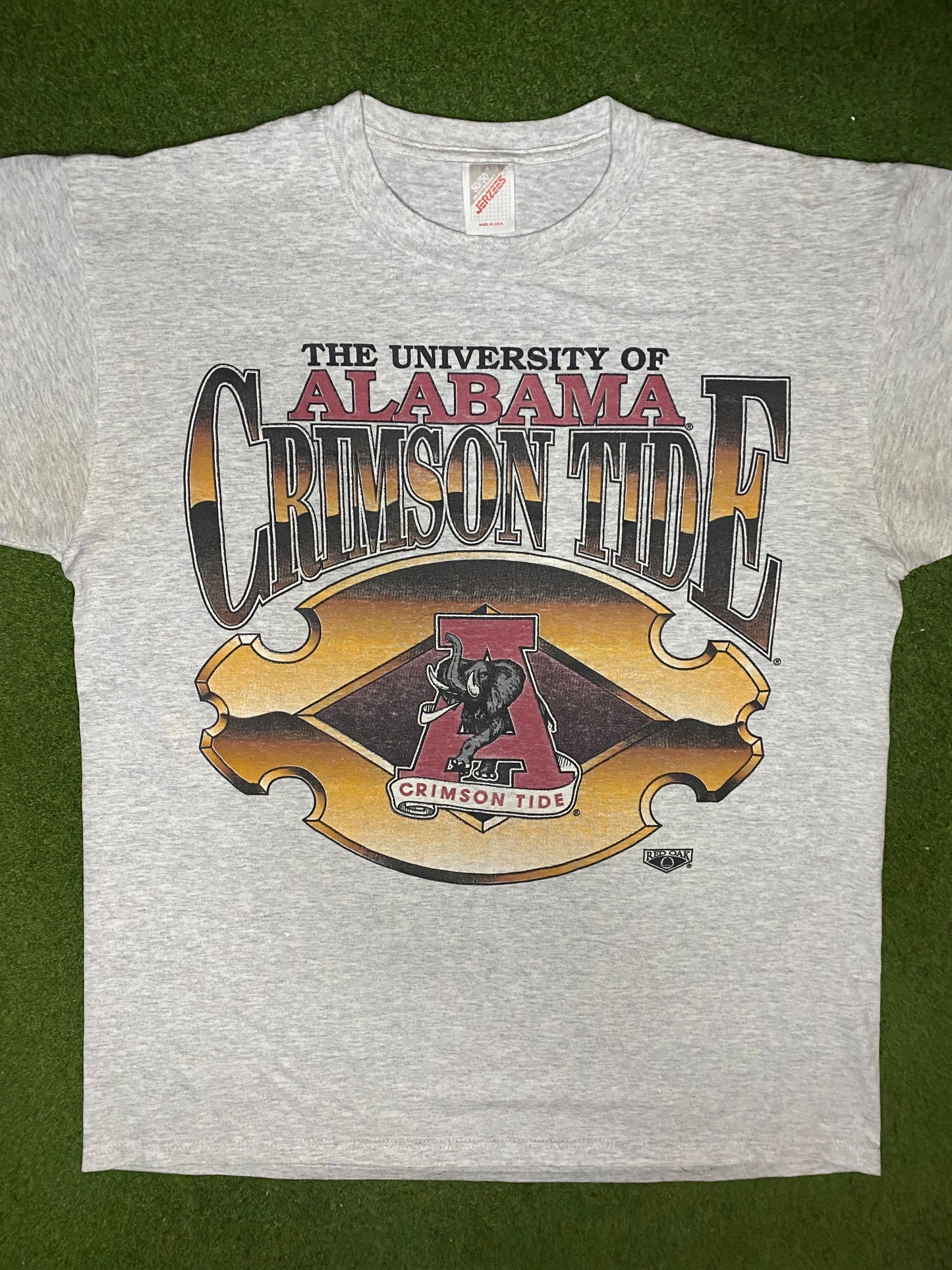 90s Alabama Crimson Tide - Vintage College Tee (Large) Gametime Vintage