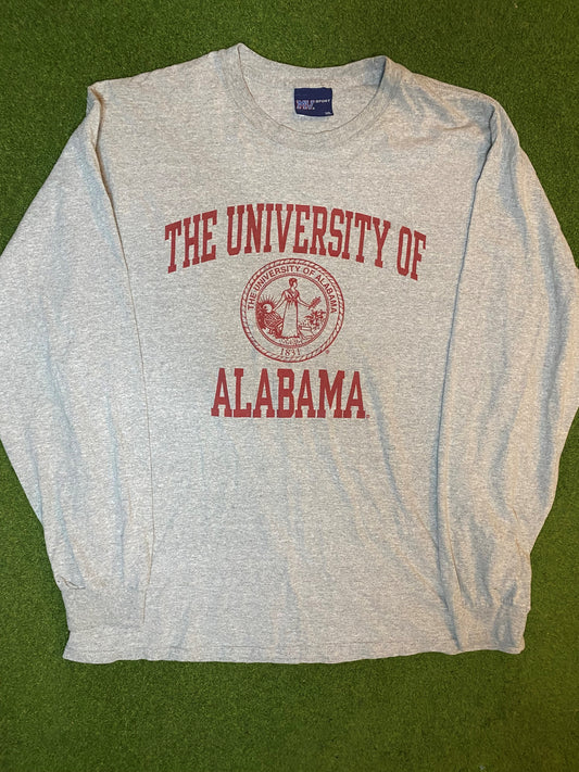 90s Alabama Crimson Tide - Vintage University Long Sleeve Shirt (XL)