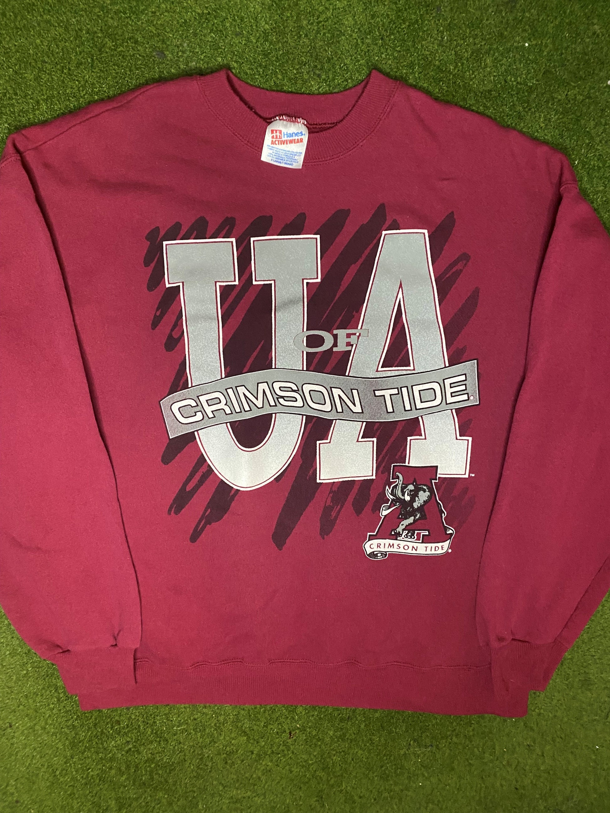 90s Alabama Crimson Tide - Vintage College Sweatshirt (XL)