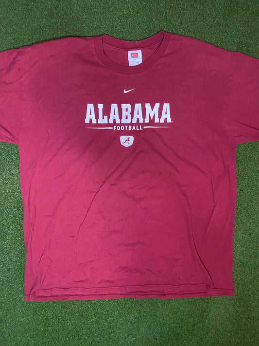 90s Alabama Crimson Tide - Nike - Vintage College Tee Shirt (2XL)