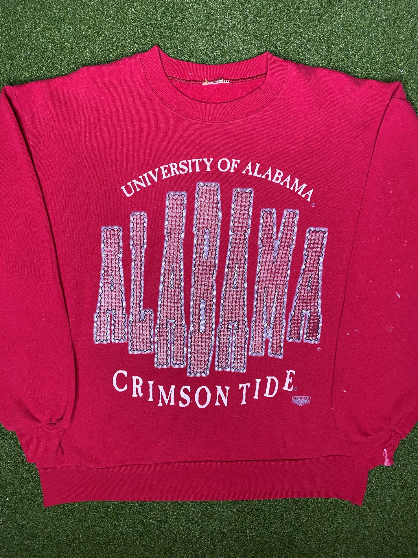 90s Alabama Crimson Tide - Vintage College Crewneck Sweatshirt (Large)