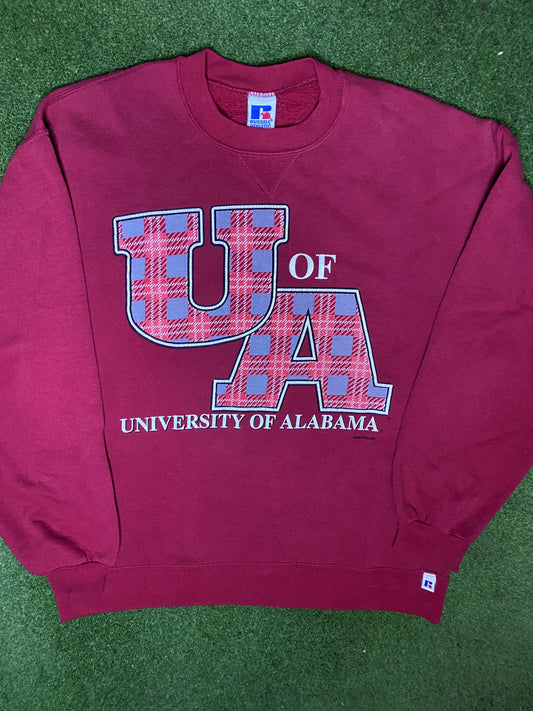 90s Alabama Crimson Tide - Vintage College Sweatshirt (Large) 