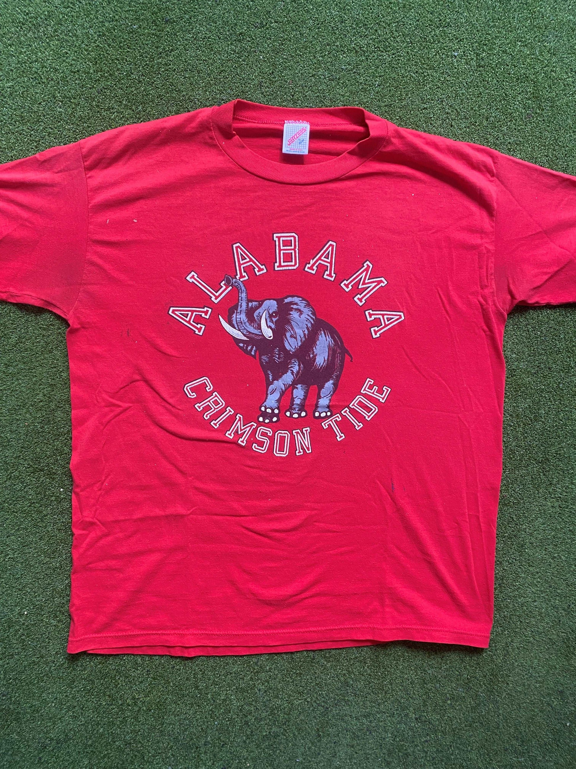 90s Alabama Crimson Tide - Vintage College Tee Shirt (Large)