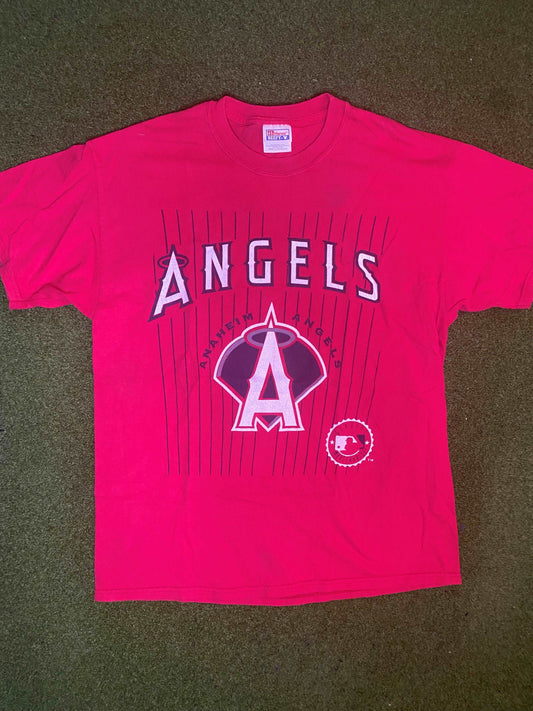 90s Anaheim Angels - Vintage MLB Tee Shirt (Large)