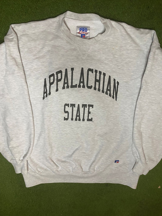 90s App State Mountaineers - Heavyweight - Vintage College Sweatshirt (XL)