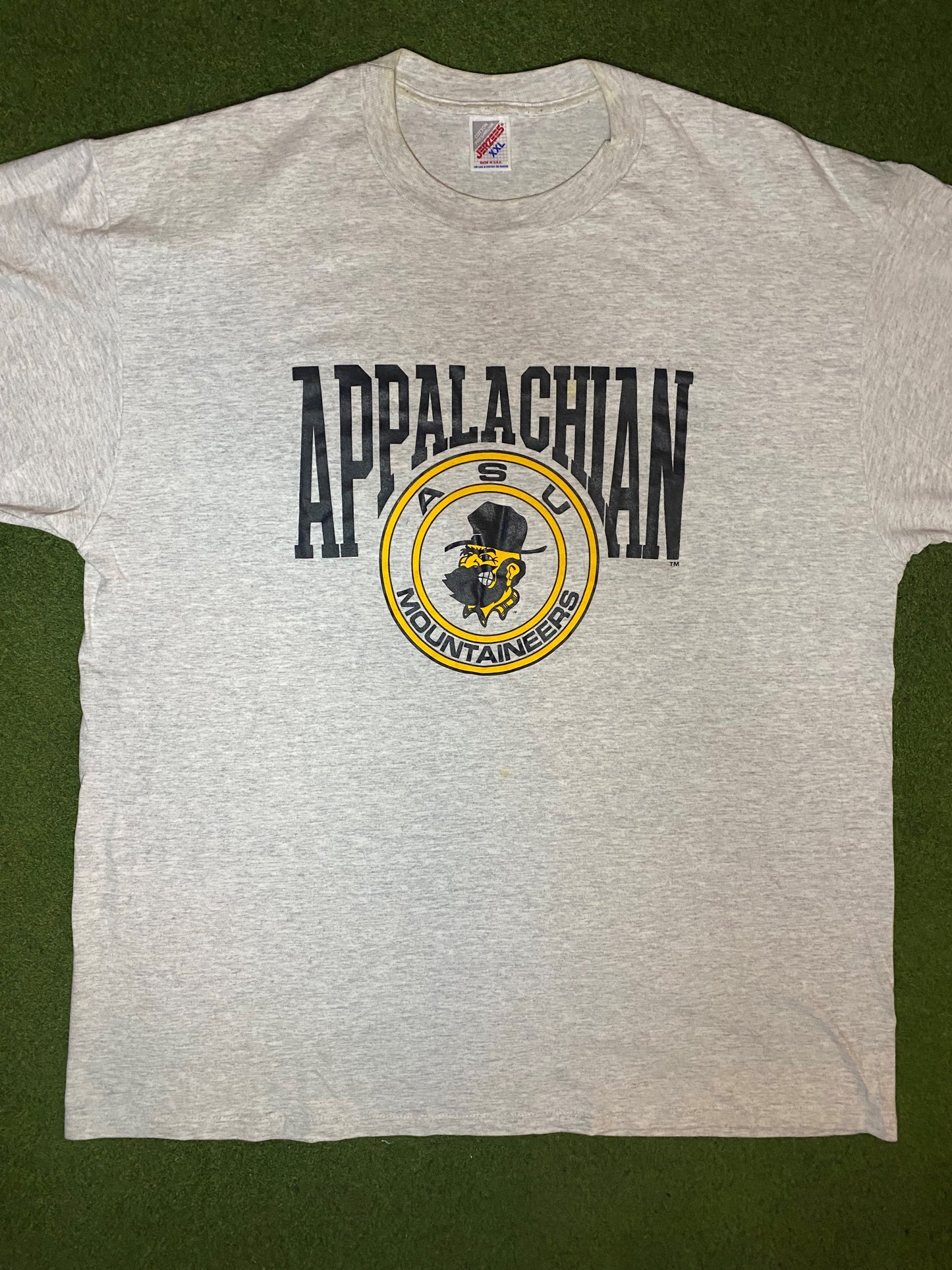 90s App State Mountaineers - Vintage College T-Shirt (2XL) Gametime Vintage