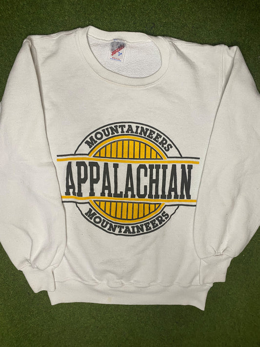 80s App State Mountaineers - Vintage College Sweatshirt (Small)