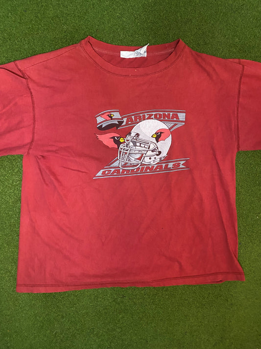 90s Arizona Cardinals - Vintage NFL T-Shirt (XL) Gametime Vintage