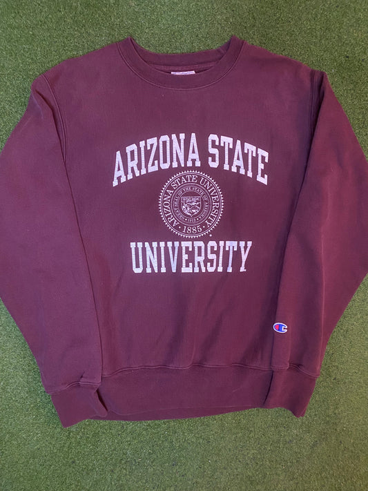 90s Arizona State Sun Devils - Vintage University Crewneck Sweatshirt (Medium)