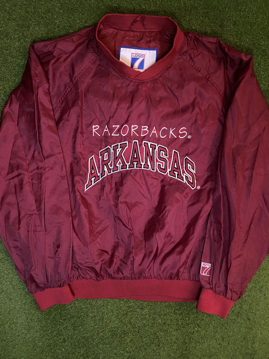 90s Arkansas Razorbacks - Vintage College Pullover (Medium) Gametime Vintage