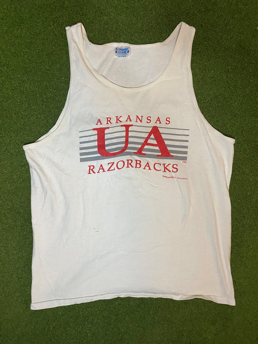 90s Arkansas Razorbacks - Vintage University Tank (XL)