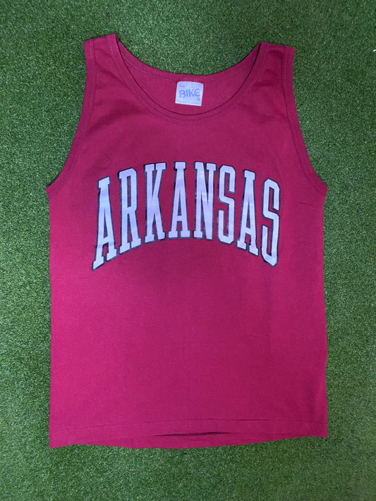 90s Arkansas Razorbacks - Vintage College Tank (Medium)