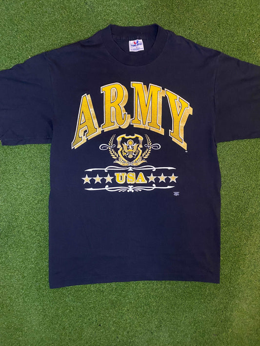 90s Army - USA - Vintage Military Tee Shirt (Large)