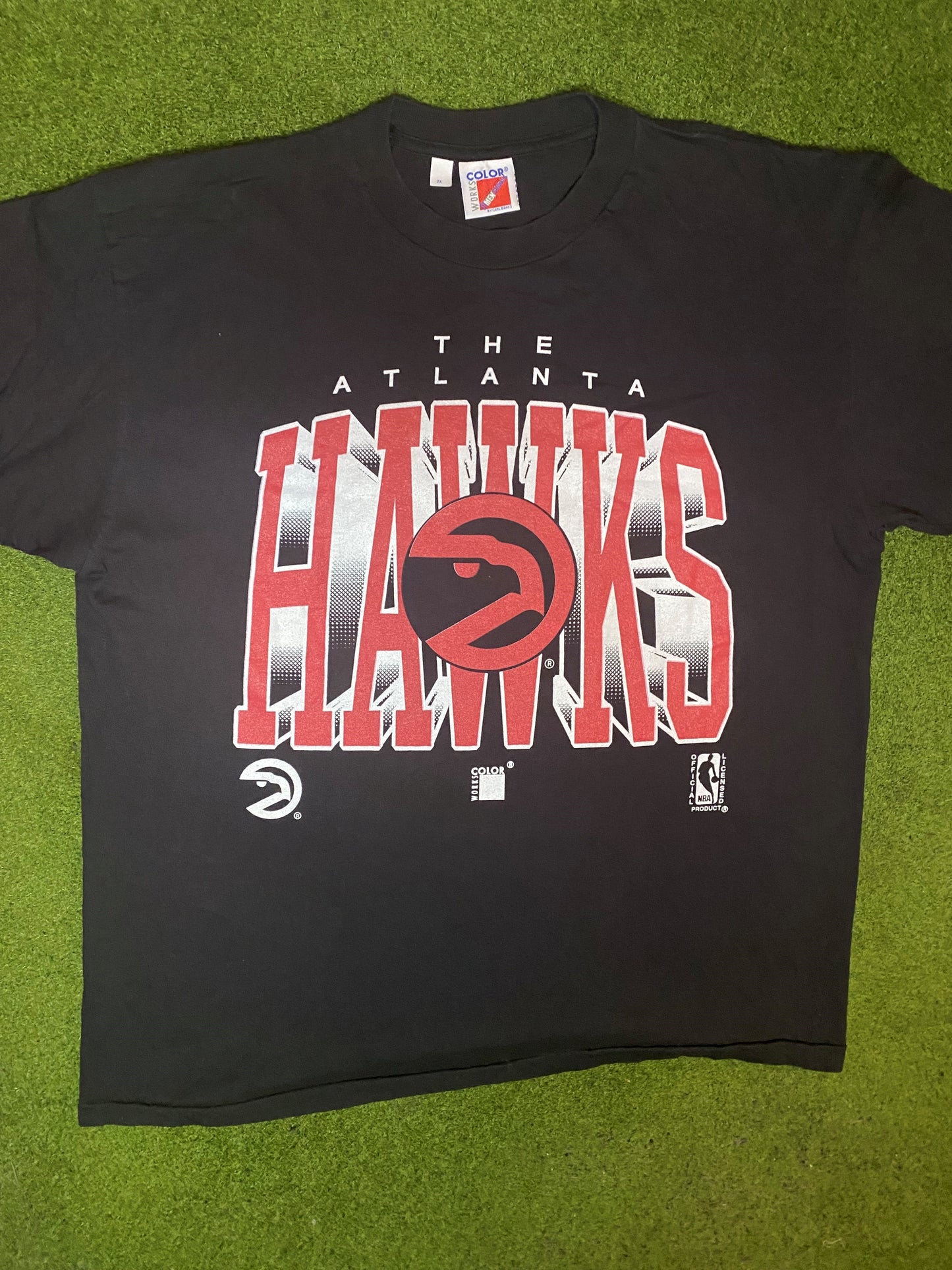 90s Atlanta Hawks - Vintage NBA T-Shirt (2XL) 