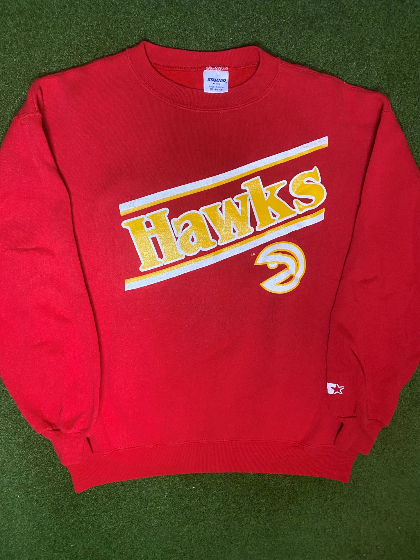 90s Atlanta Hawks - Vintage NBA Sweatshirt (XL)