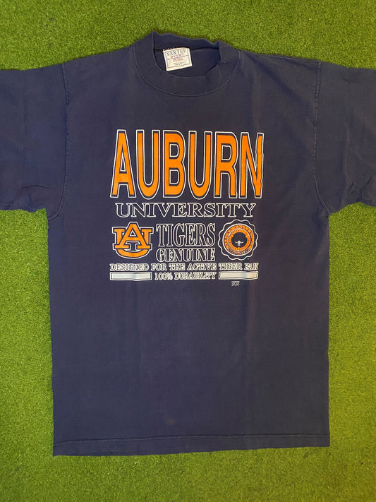 90s Auburn Tigers - Vintage University T-Shirt (Large)