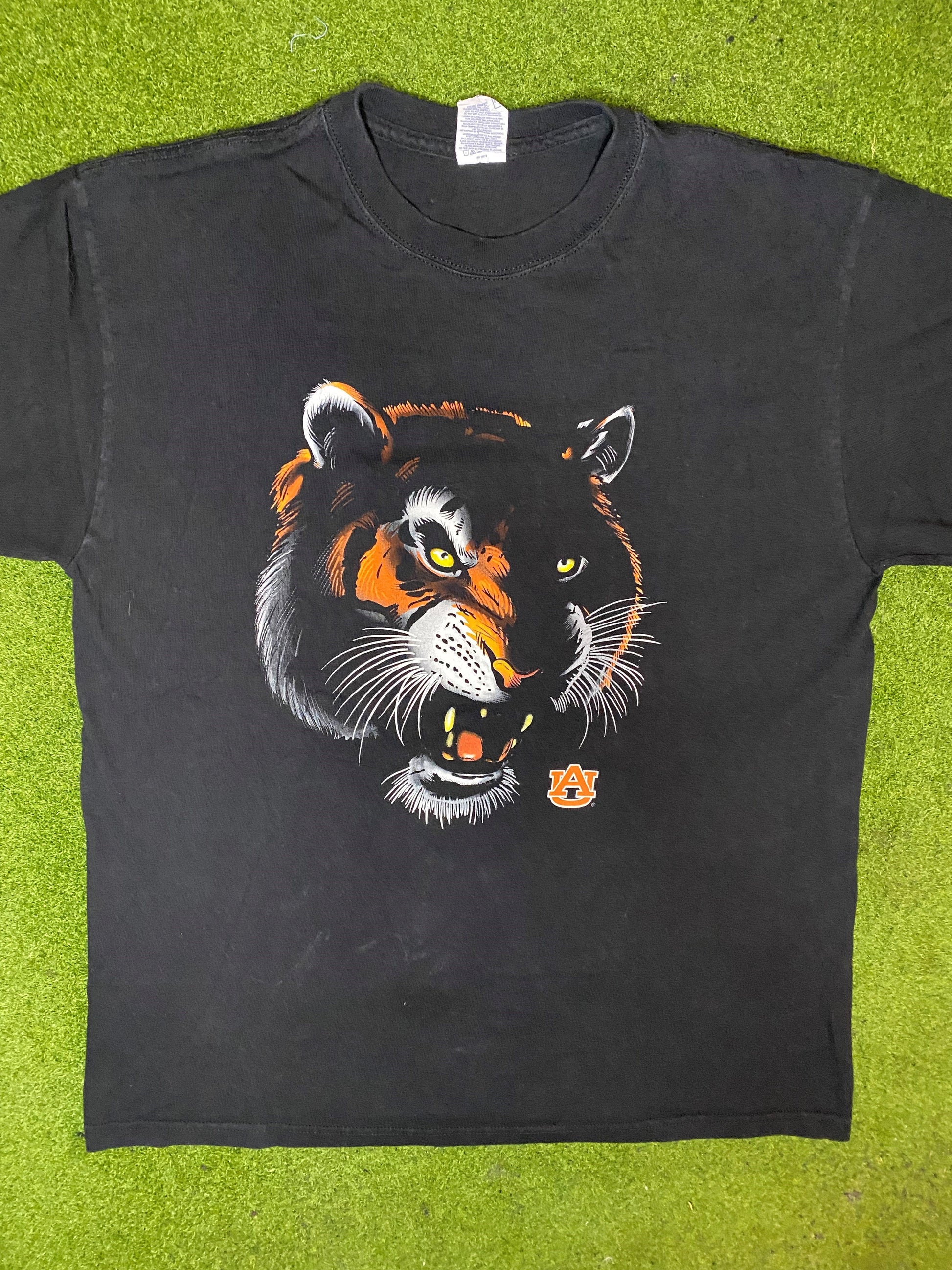 90s Auburn Tigers - Vintage College T-Shirt (Large)