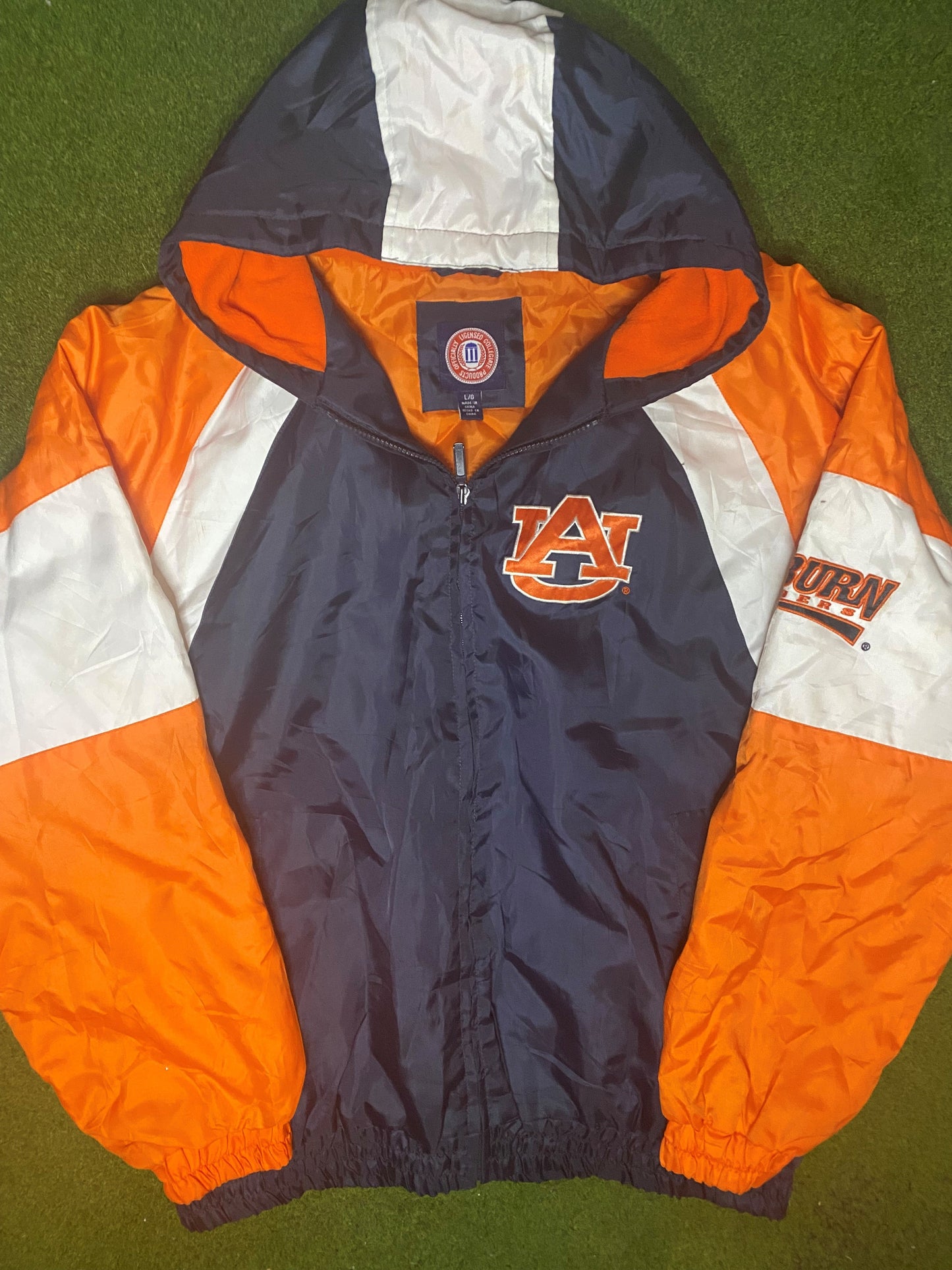 90s Auburn Tigers - Vintage College Jacket (Large) Gametime Vintage