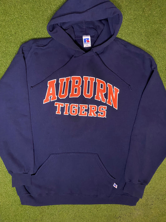 90s Auburn Tigers - Vintage College Hoodie (2XL) - Gametime Vintage