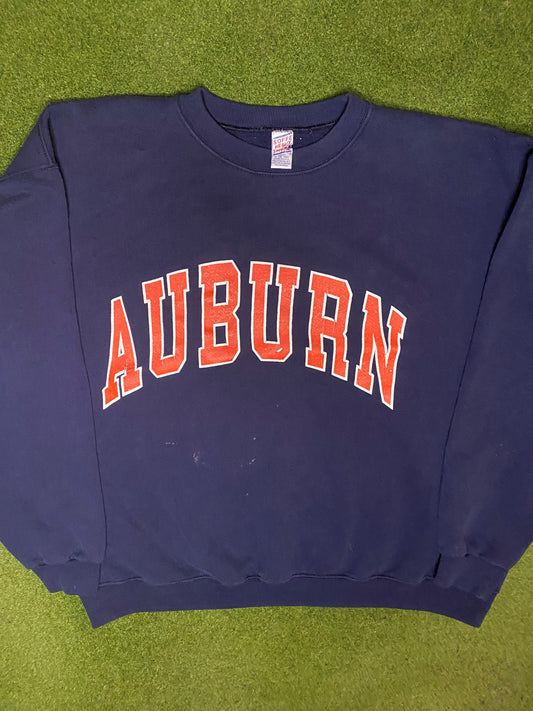 90s Auburn Tigers - Vintage College Sweatshirt (XL)