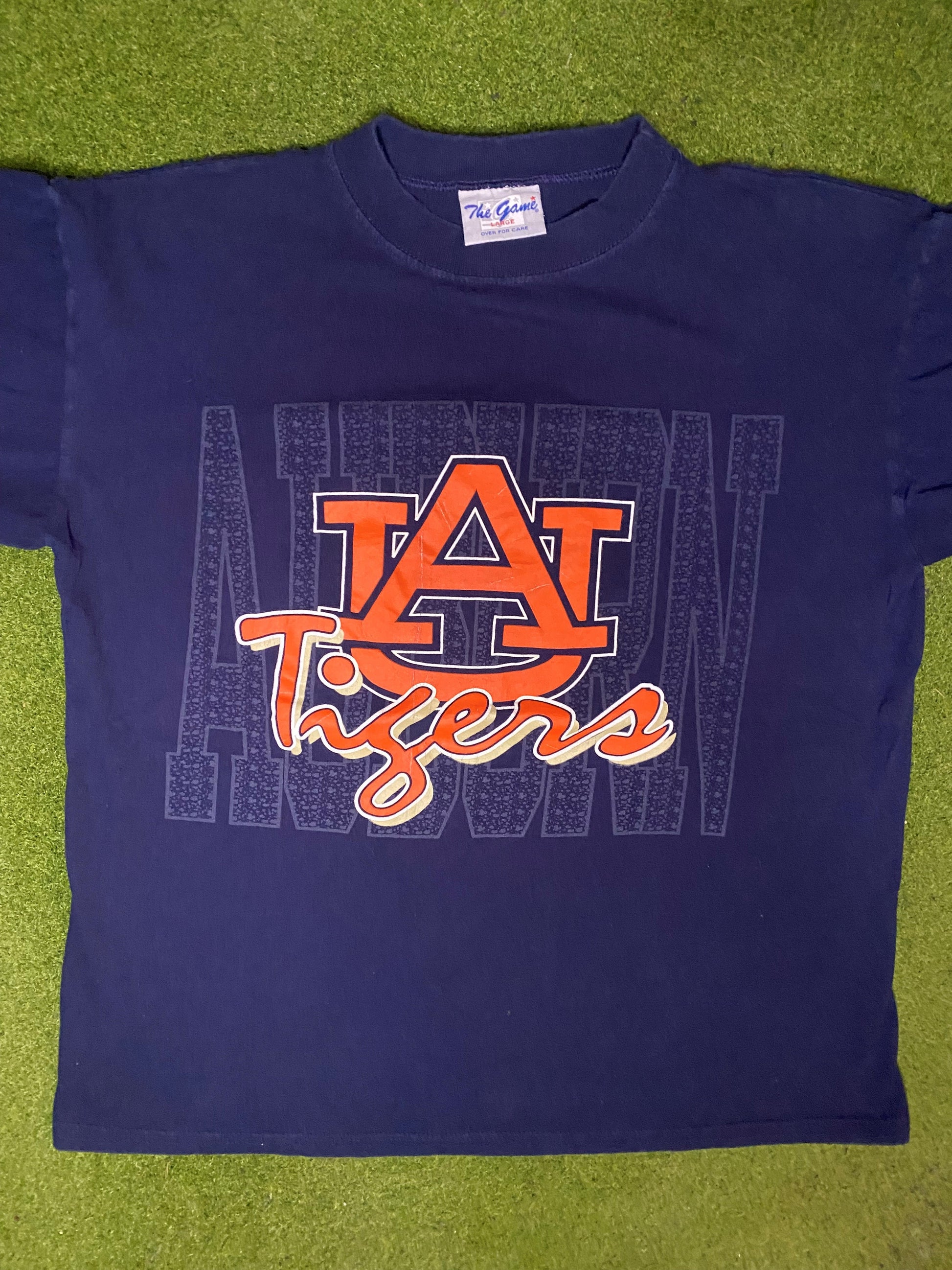 90s Auburn Tigers - Vintage College T-Shirt (Large)