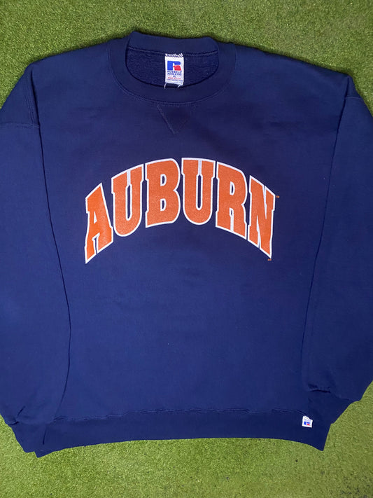 90s Auburn Tigers - Vintage College Sweatshirt (XL) - Gametime Vintage