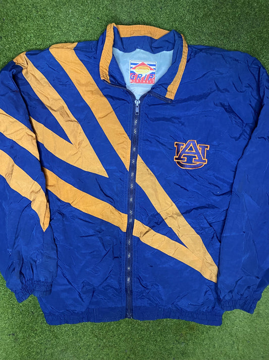 90s Auburn Tigers - Vintage College Windbreaker (Medium) - Gametime Vintage
