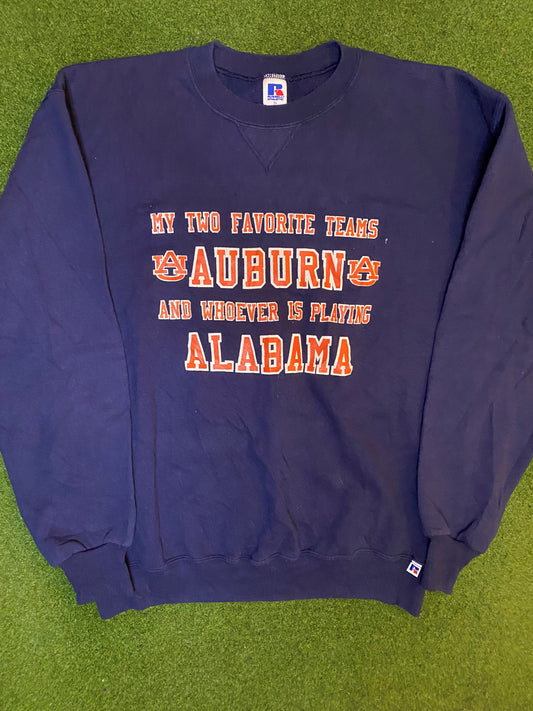 90s Auburn Tigers - Vintage College Sweatshirt (XL) Gametime Vintage