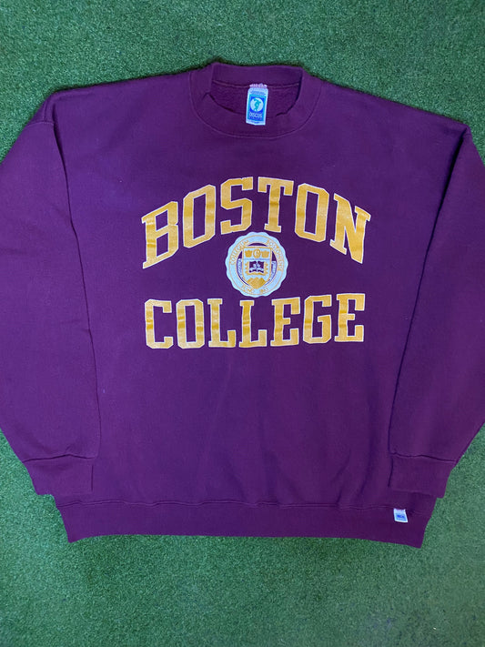 90s Boston College Eagles - Vintage University Sweatshirt (XL) 