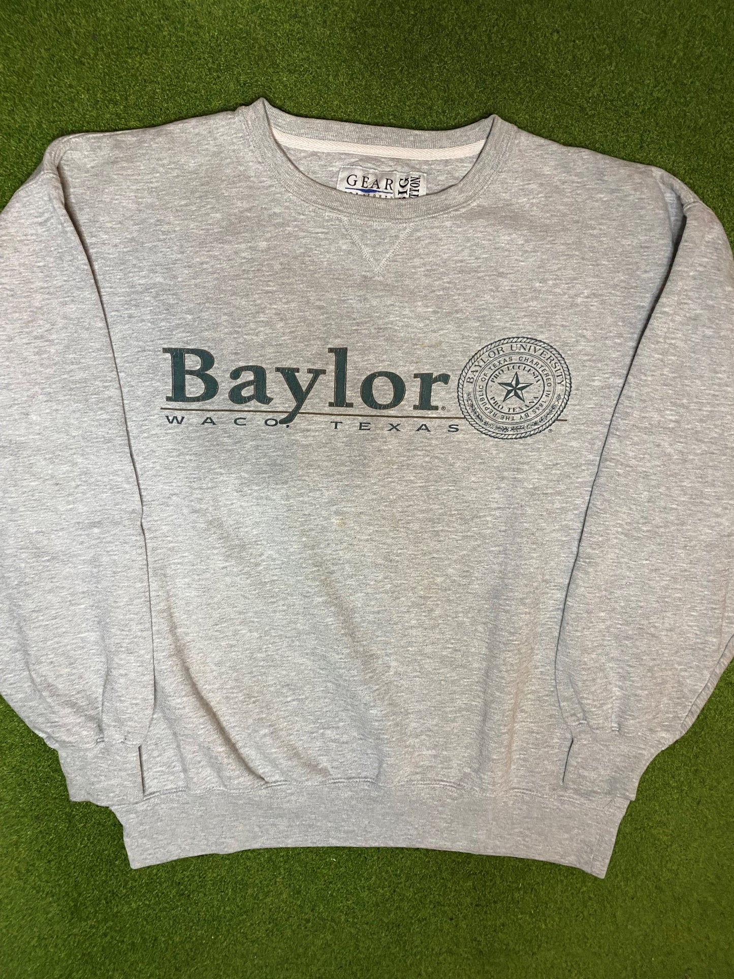 90s Baylor Bears - Vintage College Sweatshirt (Small)