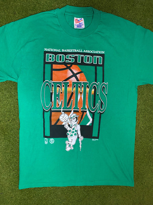 90s Boston Celtics - Vintage NBA T-Shirt (Large) Gametime Vintage