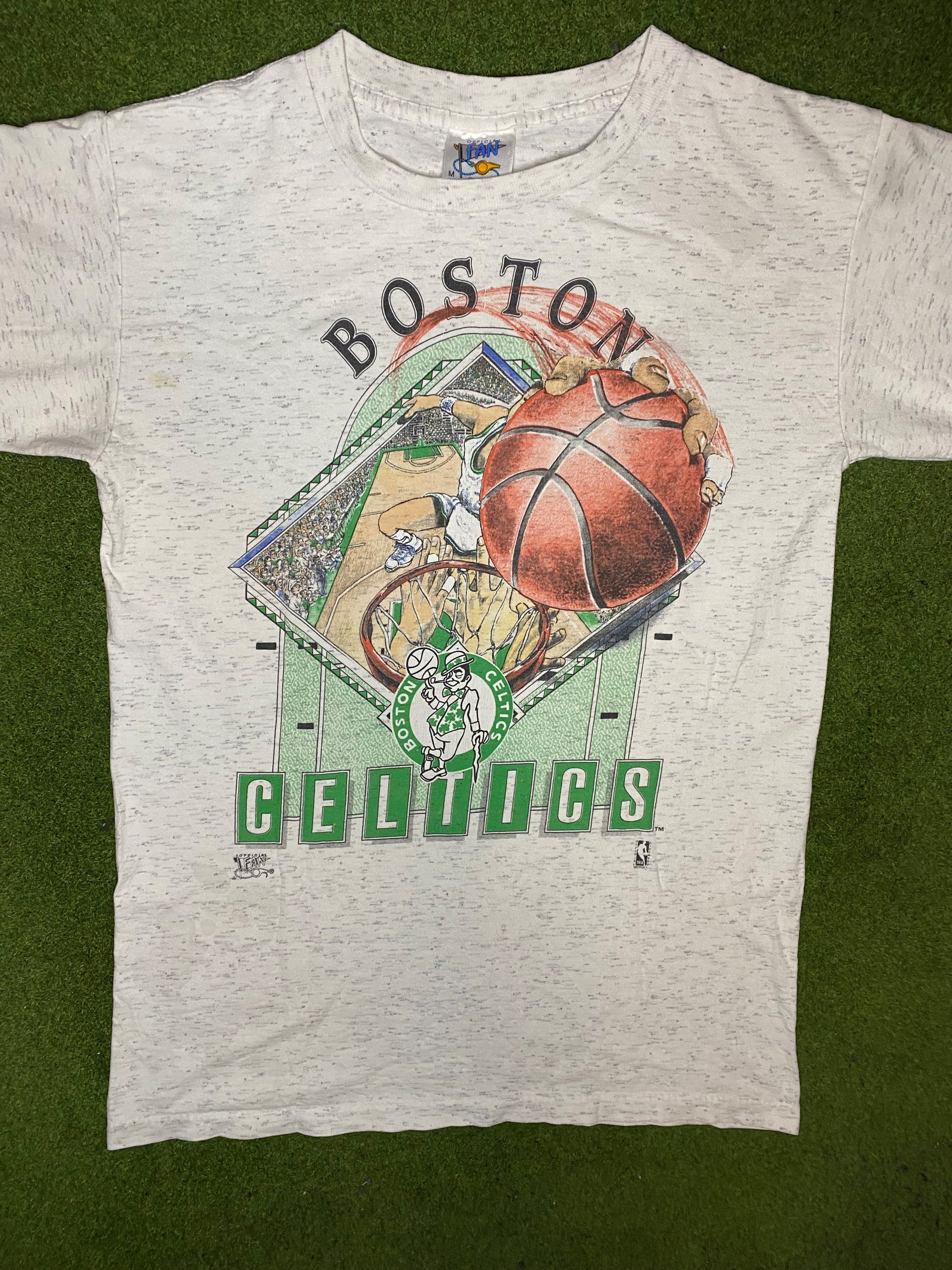 90s Boston Celtics - Vintage NBA T-Shirt (Medium) 