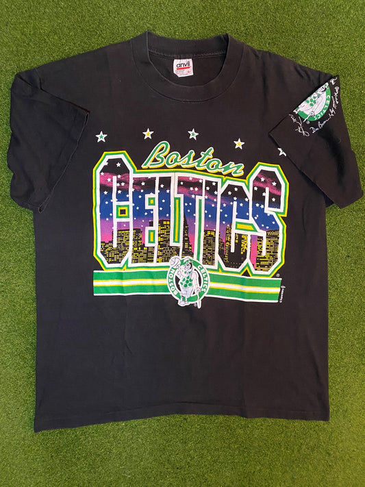 90s Boston Celtics - Vintage NBA T-Shirt (Large)
