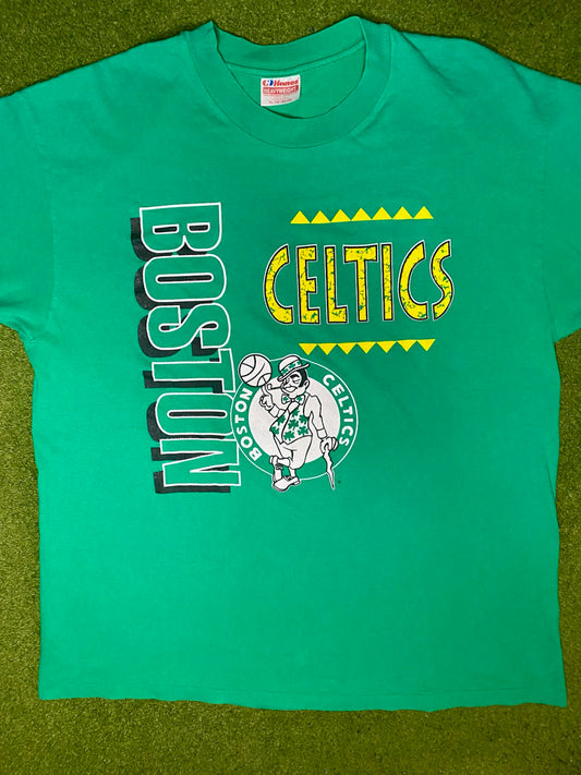 90s Boston Celtics - Vintage NBA T Shirt (XL)