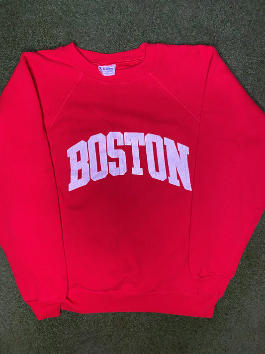 90s Boston Terriers - Vintage College Sweatshirt (Large)