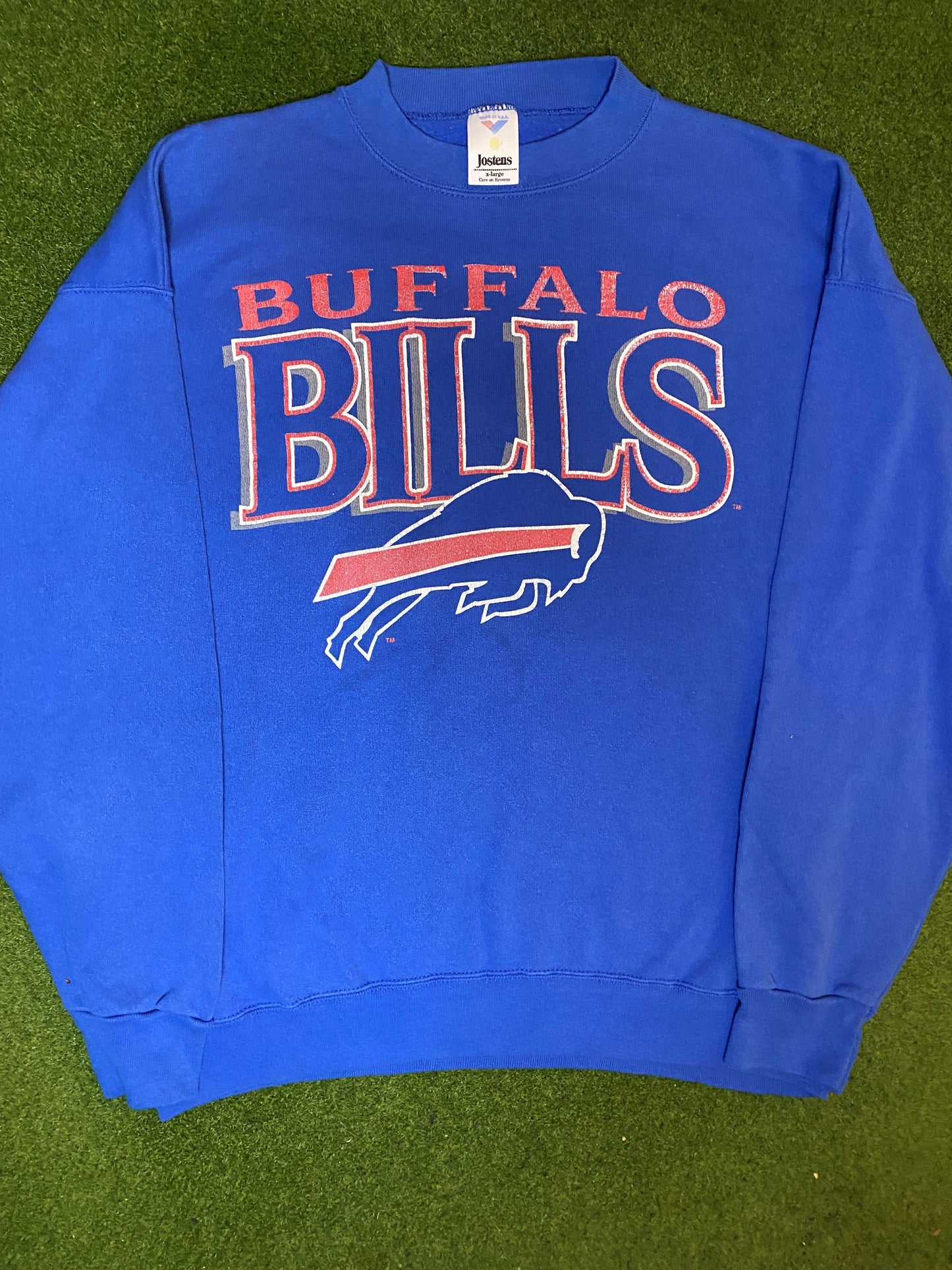 90s Buffalo Bills - Vintage NFL Sweatshirt (XL) Gametime Vintage